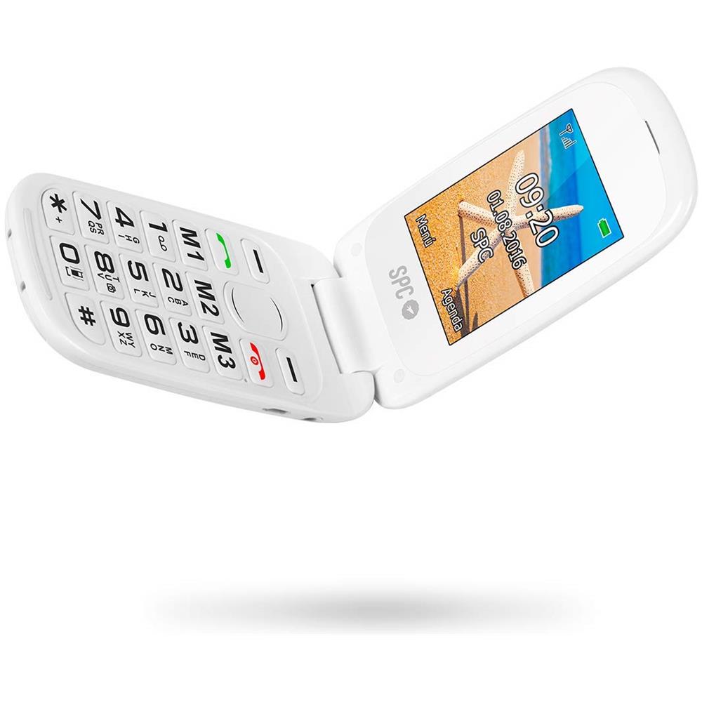 Harmony 2304B Senior Phone Dual Sim Display 2.4" con Tasti Grandi +Tasto SOS Colore Bianco- Italia - Foto 4