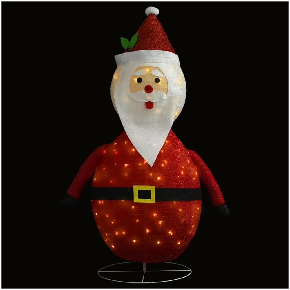 Figura Decorativa Babbo Natale con LED Tessuto Lusso 120 cm - Foto 2