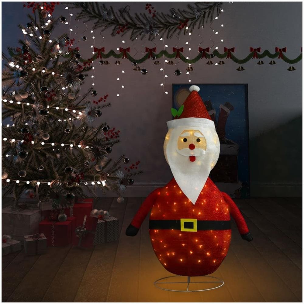 Figura Decorativa Babbo Natale con LED Tessuto Lusso 120 cm - Foto 3
