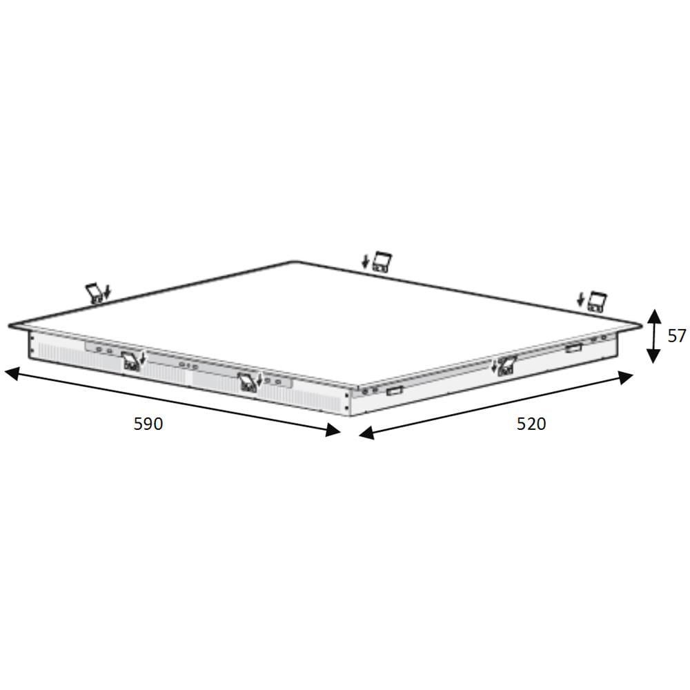 Piano Cottura A Induzione 59cm 3 Fuochi 7200w Nero - Nz63m3nm1bb - Foto 2