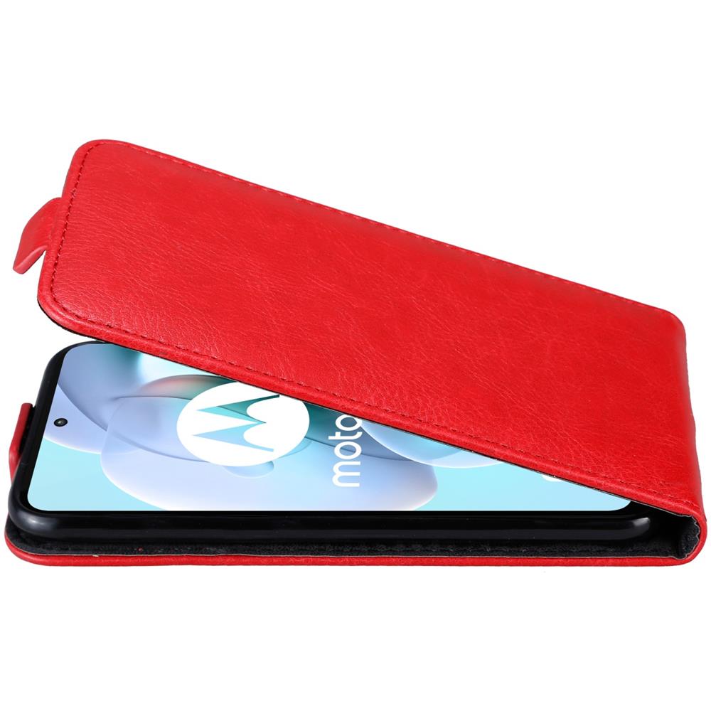 Custodia Compatibile Con Motorola Moto G31 / G41 In Rosso Mela - Coperchio Protettivo In Design Flip Con Chiusura Magnetica - Foto 8