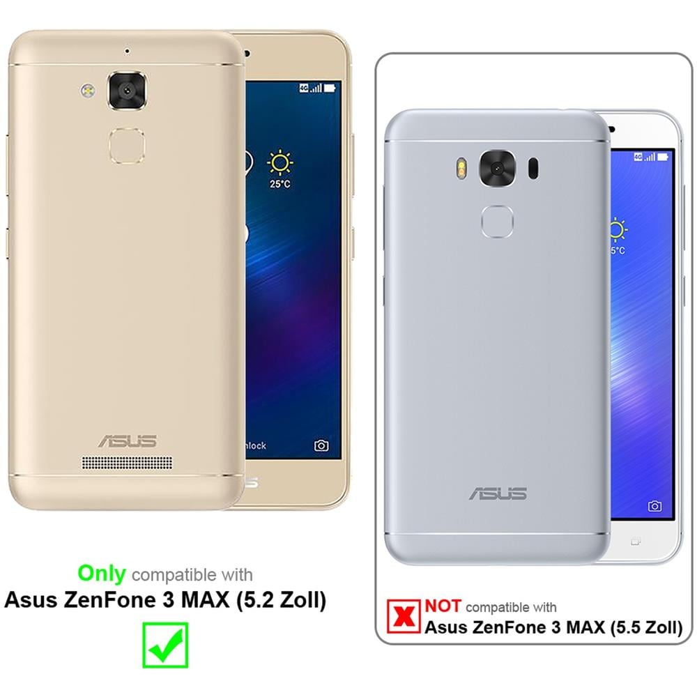 3x Pellicola Di Armatura Compatibile Con Asus Zenfone 3 Max In Elevata Trasparenza - 3x Vetro Temperato (tempered) Di Protezione Del Display In Durezza 9h Con 3d Touch - Foto 2