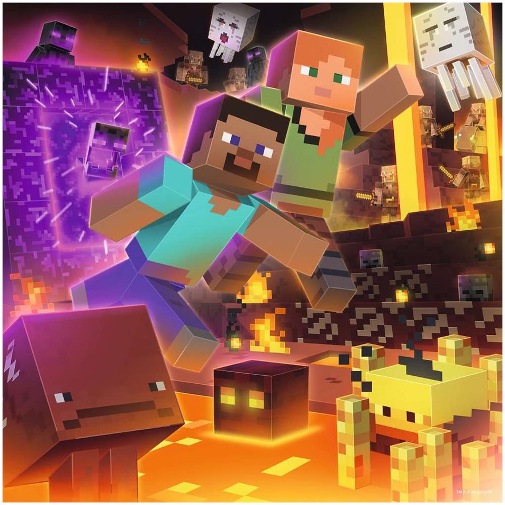 RVB05621 3 Puzzle da 49 Pezzi - Minecraft - Foto 4