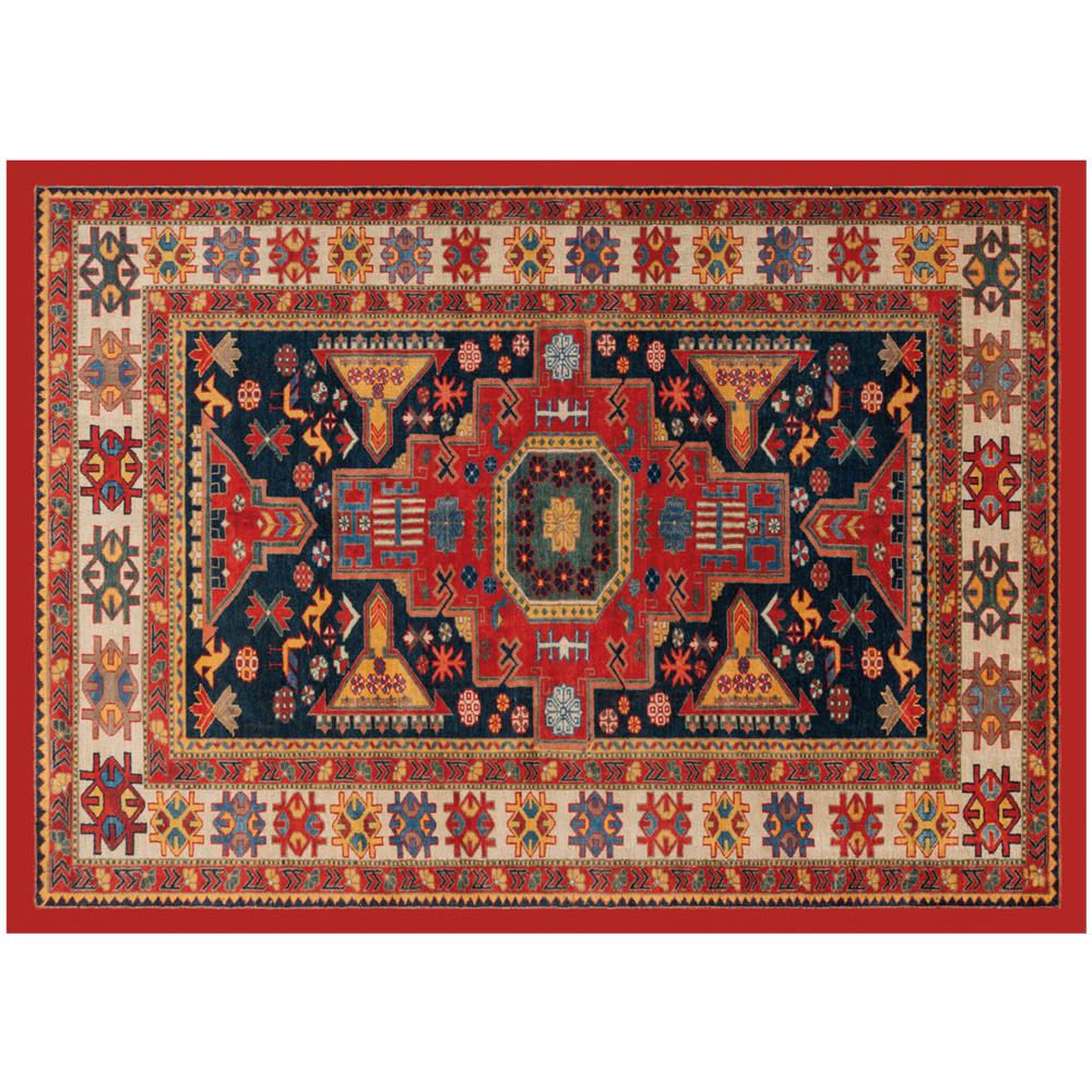 Tappeto Antiscivolo Stampa Digitale Linea Emozioni D''oriente Shirvan Arancio 154x219 Arancio - Foto 1