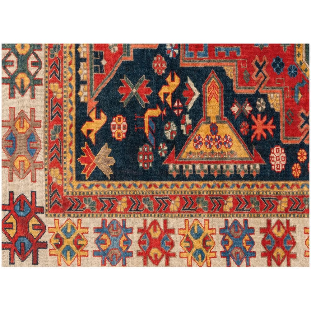 Tappeto Antiscivolo Stampa Digitale Linea Emozioni D''oriente Shirvan Arancio 154x219 Arancio - Foto 4