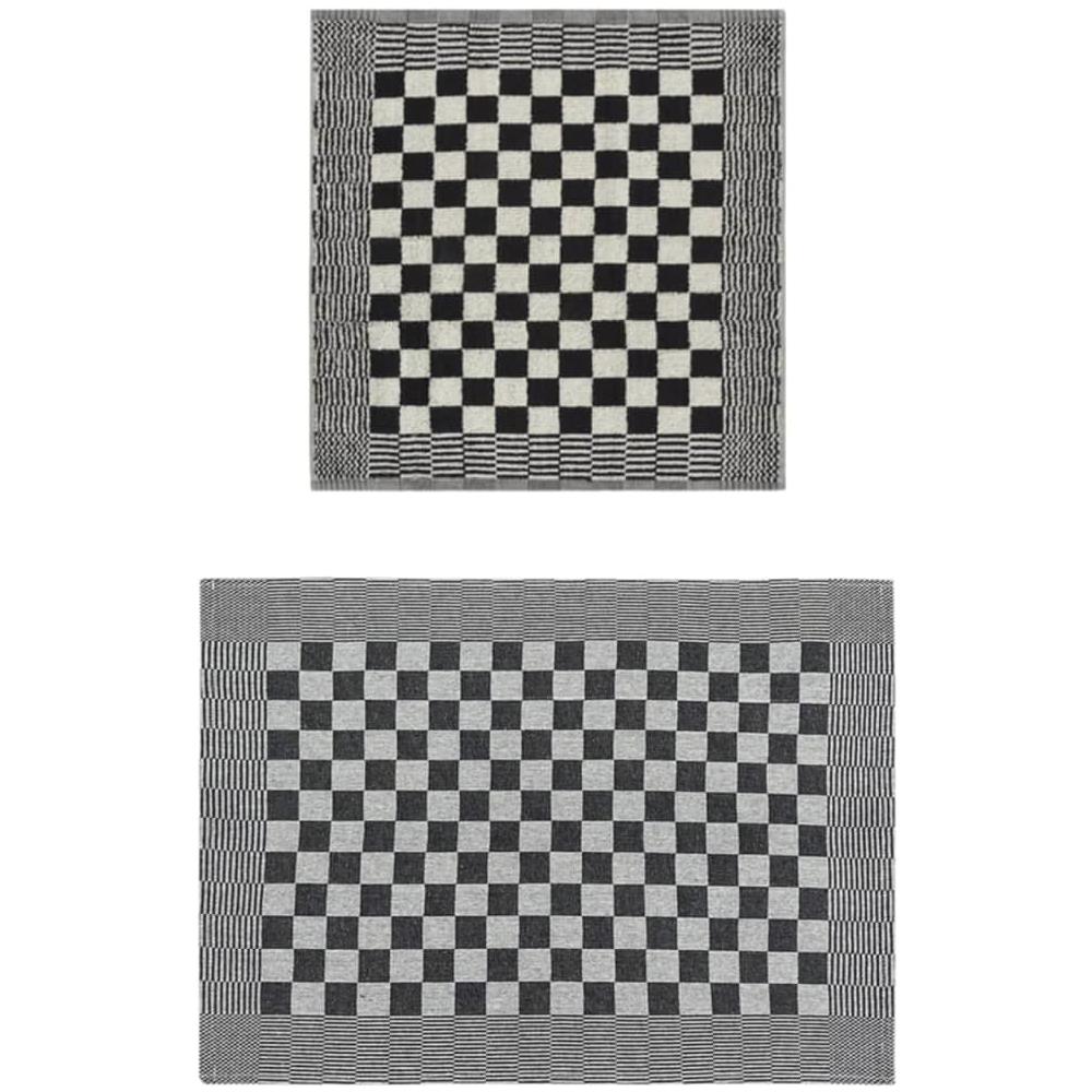 Set Strofinacci 20 Pz In Cotone Nero E Bianco - Foto 2