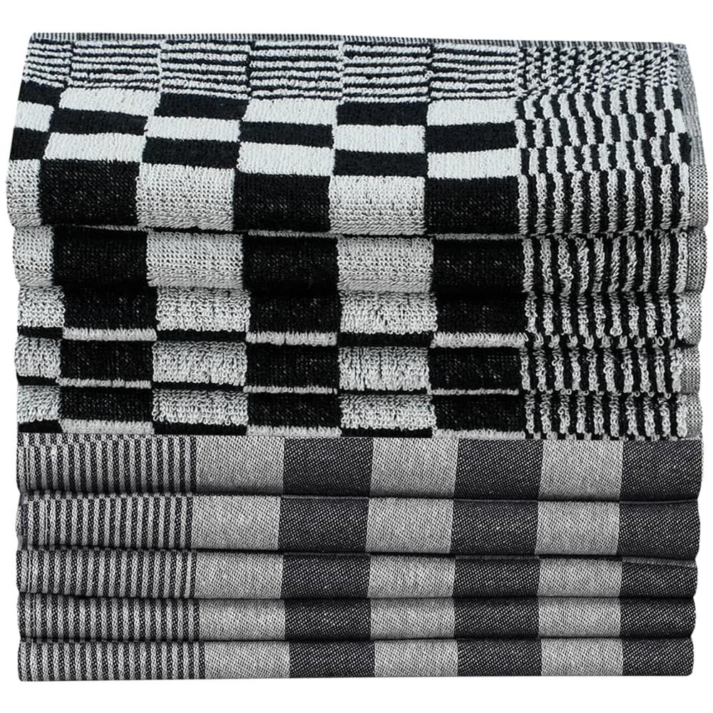 Set Strofinacci 20 Pz In Cotone Nero E Bianco - Foto 3