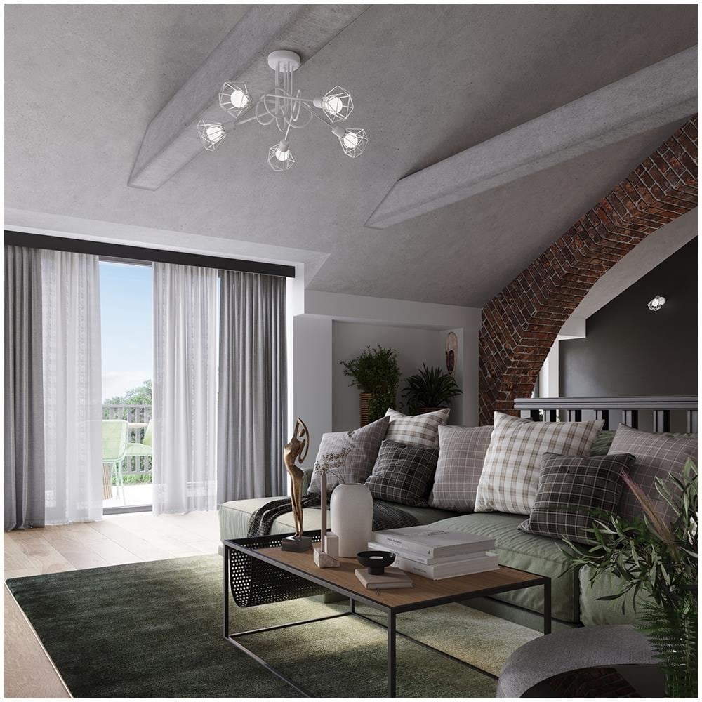 Sollux Lighting Lampada Da Soffitto Artemis 3 Bianco Sl.1104 - Moderno Lampade Da Soffitto Bianco 19x52x17 Cm - Foto 1