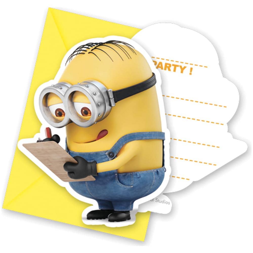 6 Inviti Lovely Minions Taglia Unica - Foto 1