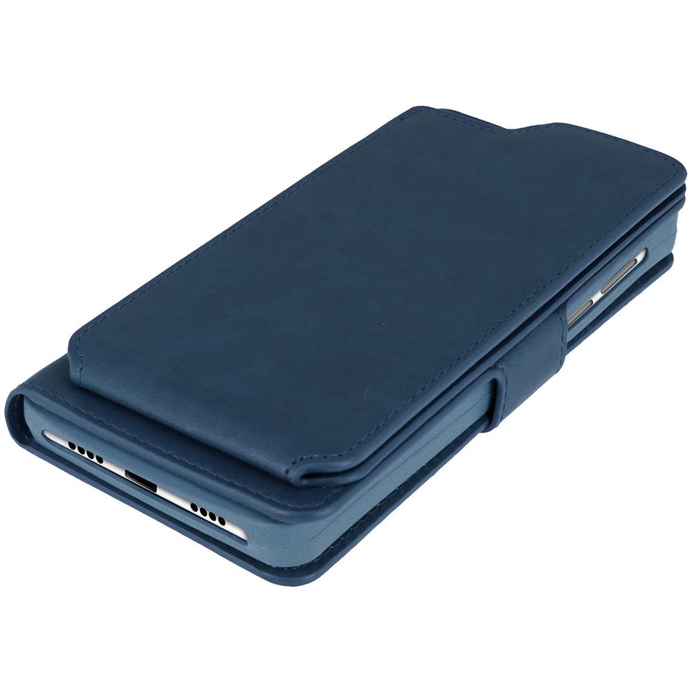 Custodia Smartphone 5,3"" A 5,5'' Universale Portafoglio Porta-carte - Blu Scuro - Foto 2