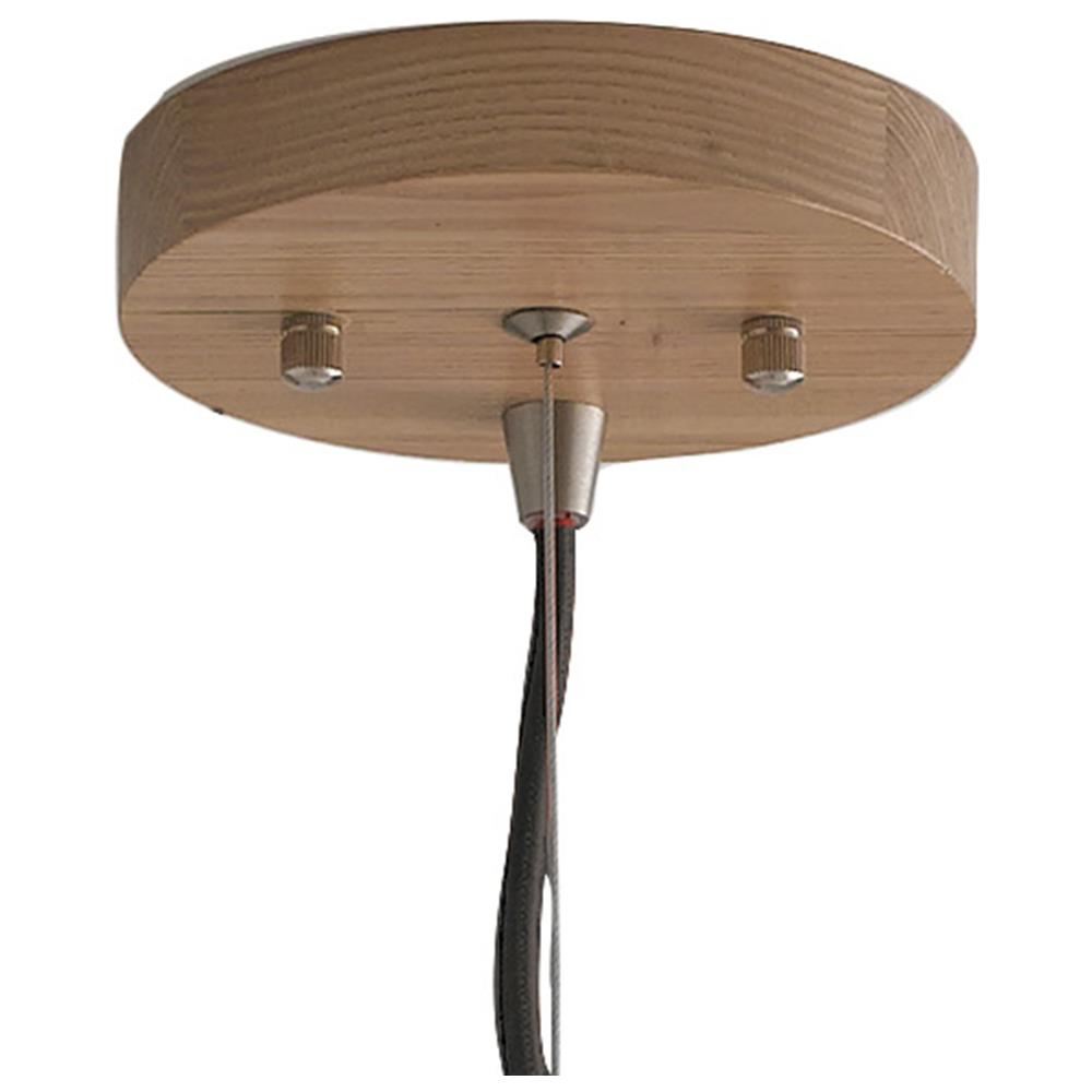 Sospensione Rustica In Legno Naturale Lampadario Moderno E27 I-calder-s30 - Foto 2