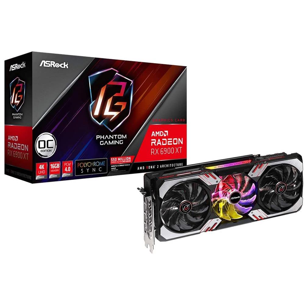 Radeon RX 6900 XT 16 GB GDDR6 Pci-E 3 x DisplayPort / 1 x HDMI Phantom Gaming - Foto 1