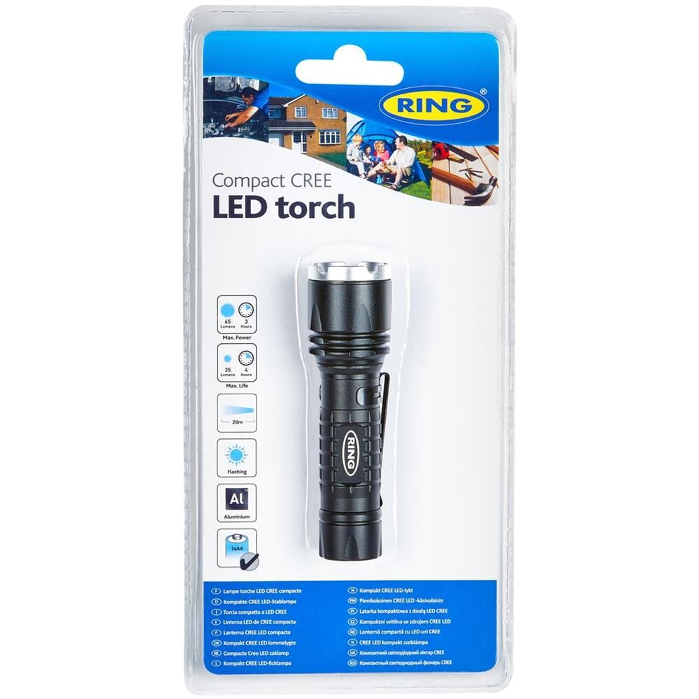 Torcia Compatta 65 Lm Alu Cree Con 1 X Aa - Foto 5