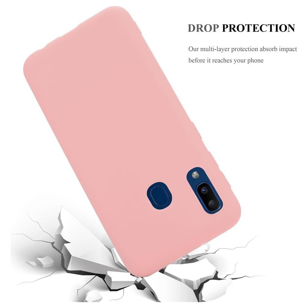 Custodia Compatibile Con Samsung Galaxy A20e In Candy Rosa - Coperchio Protettivo In Silicone Tpu Flessibile - Foto 8