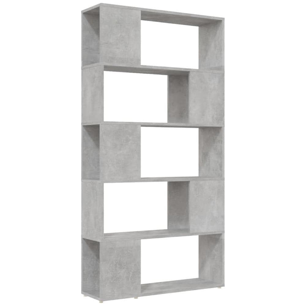 Libreria /Divisorio Grigio Cemento 80x24x155 cm in Truciolato - Foto 2