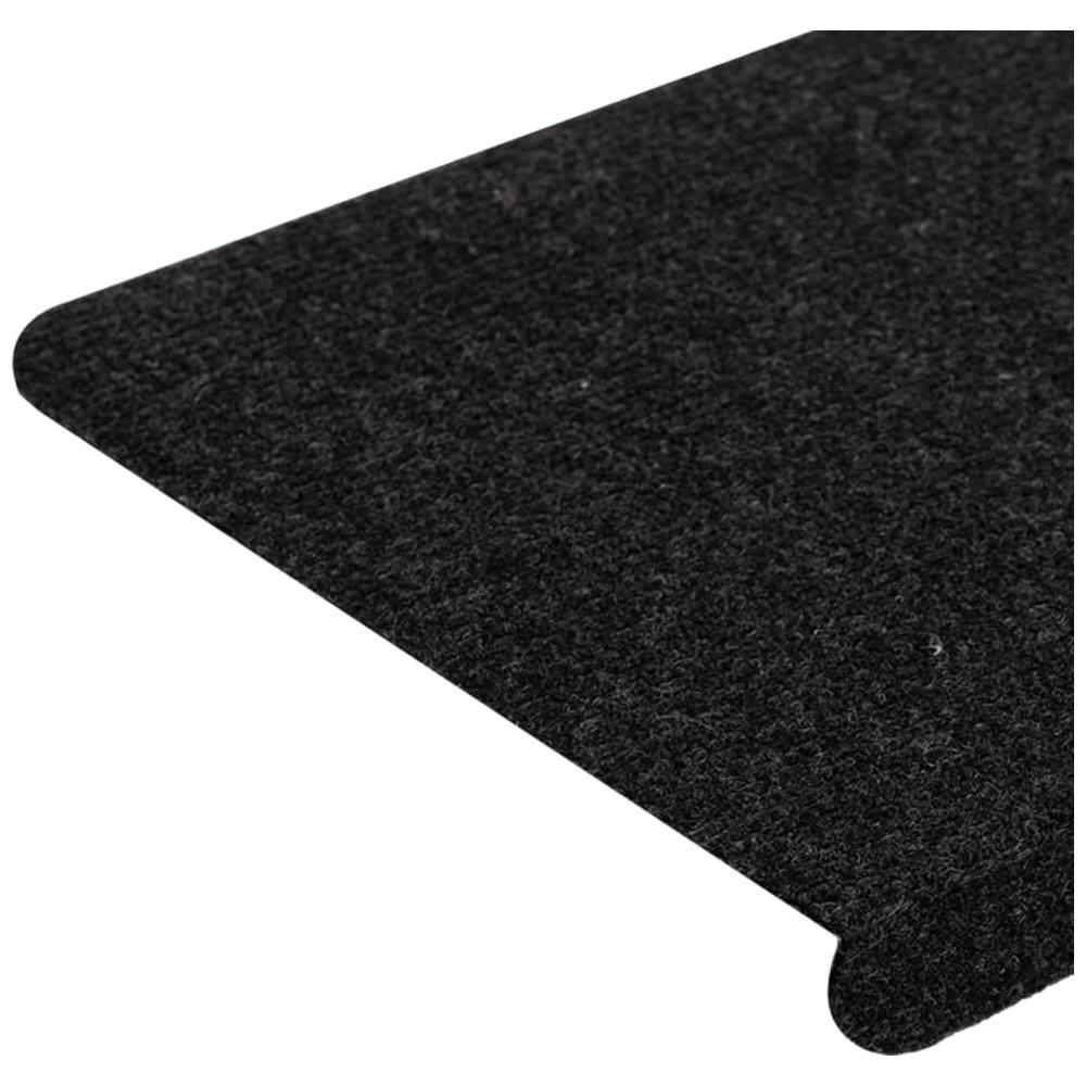 Tappetini Autoadesivi per Scale 15 pz 65x24,5x3,5 cm Nero - Foto 2