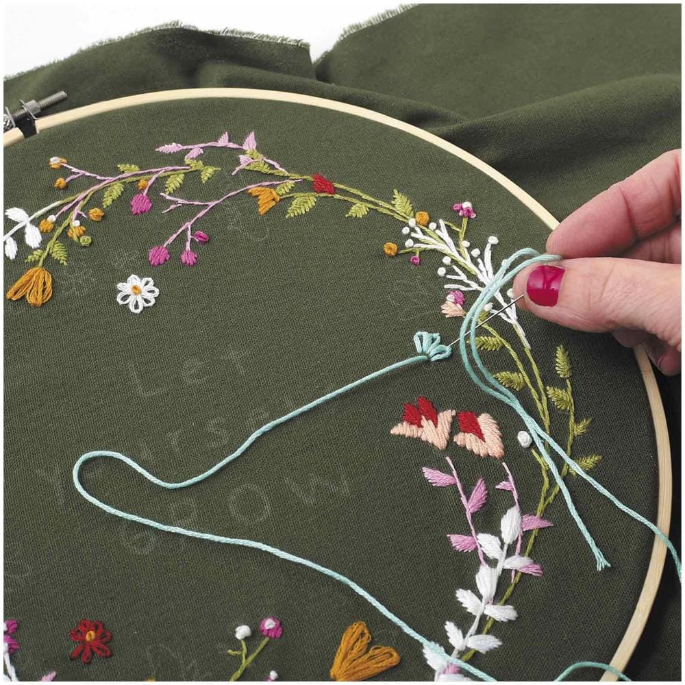 Kit Ricamo Triade Telaietti Ferro - Set 3 Telai Per Mattonelle Con Lana O Cotone, Istruzioni Italiane - Foto 2