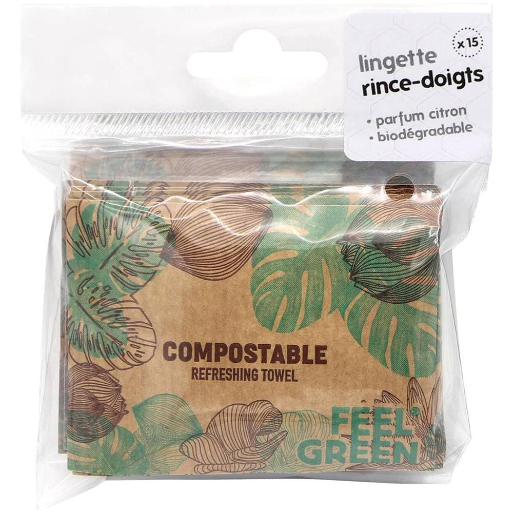 15 Salviette Rinfrescanti Per Le Dita Al Limone - Foto 1