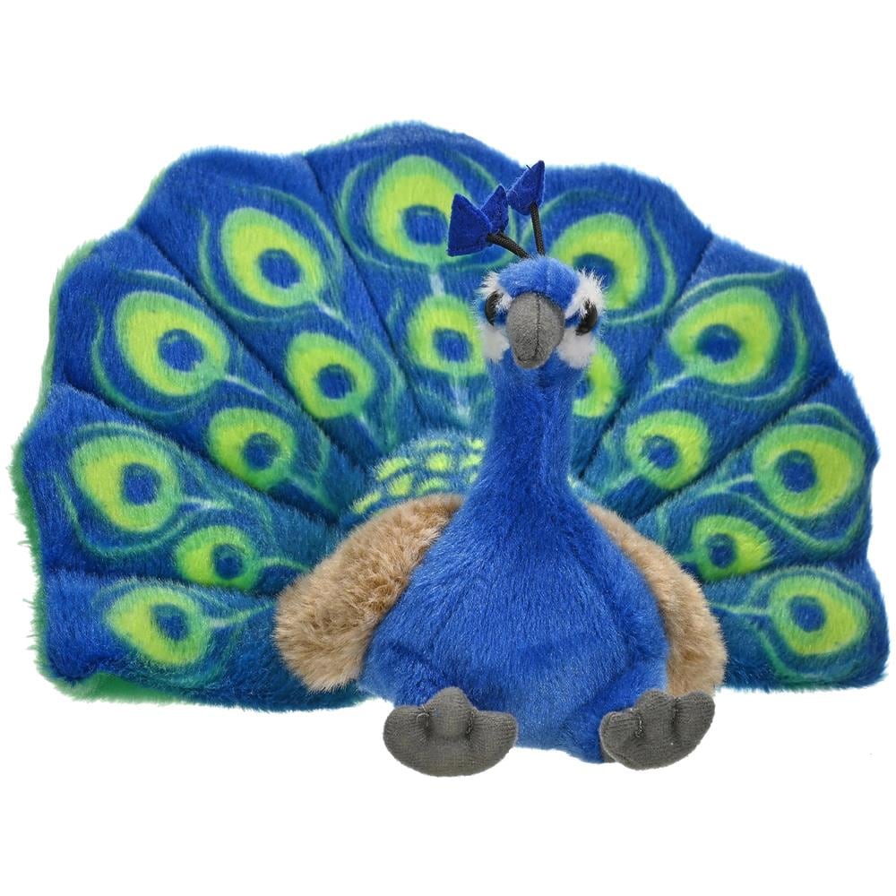 Peacock Peluche, Animale Farcito, Peluche, Regali Per Bambini, Cuddlekins, 8 Pollici, Blu - Foto 2