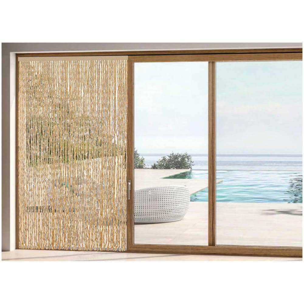 Tenda Antimosca Antirumore Caduta Pannello Porta Finestra Casa Mais Vari Colori 120x230 Beige - Foto 1