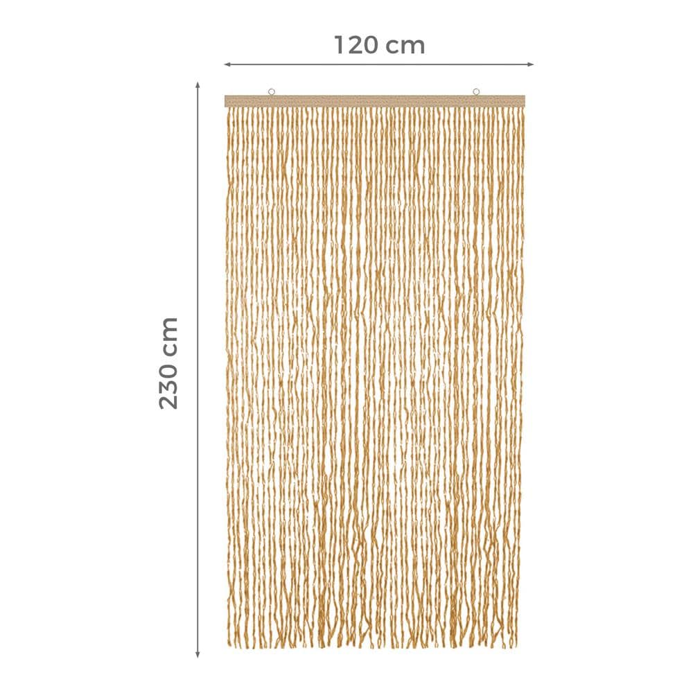 Tenda Antimosca Antirumore Caduta Pannello Porta Finestra Casa Mais Vari Colori 120x230 Beige - Foto 5