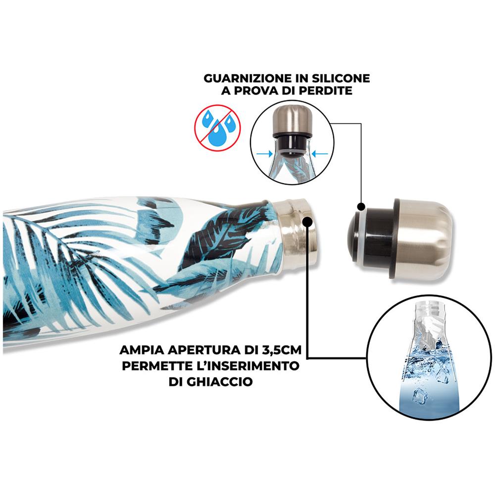 Borraccia Termica 500ml Bottiglia Acqua Thermos Caff&egrave; E Bevande Calde In Acciaio In Fantasia Doppio Strato Borraccia Sea Sunset - Foto 2