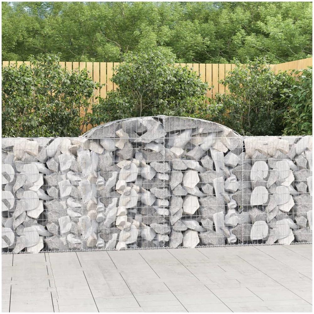 Cesti Gabbioni Ad Arco 17 Pz 300x30x100/120 Cm Ferro Zincato - Foto 1