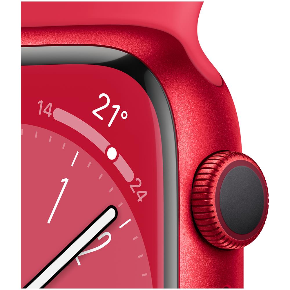 Watch Series 8 OLED 41 mm Digitale 352 x 430 Pixel Touch screen Rosso Wi-Fi GPS (satellitare) - Foto 3