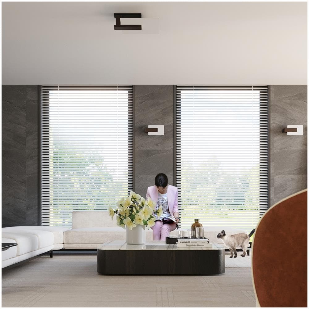 Sollux Lighting Lampada Da Soffitto Lappo Wengé Sl.1097 - Scandinavo Lampade Da Soffitto Wengé 47.5x40x14 Cm - Foto 7