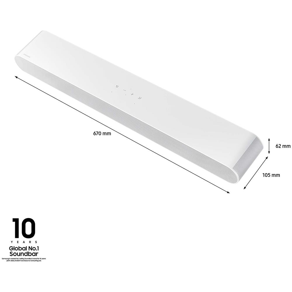 Soundbar HW-S61D /ZF Serie S, 7 Speaker, Wireless Dolby Atmos, Audio a 5.0 Canali, Q-Simphony, Alexa integrato e compatibile con Google Assistant, White 2024 - Foto 2