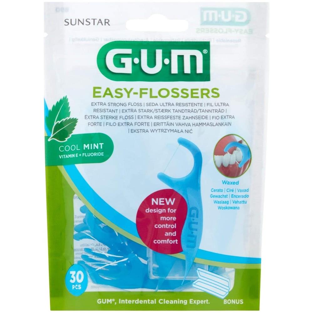 Gum Easy Flossers Forcella 30 Pezzi New - Foto 1