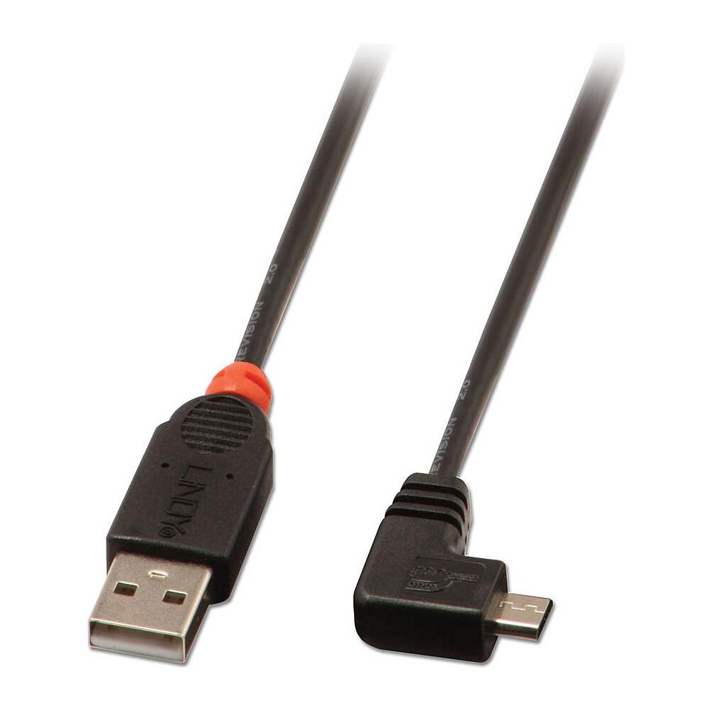 Cavo USB 2.0 Tipo A / Micro-B ad angolo 0,5m - Foto 2