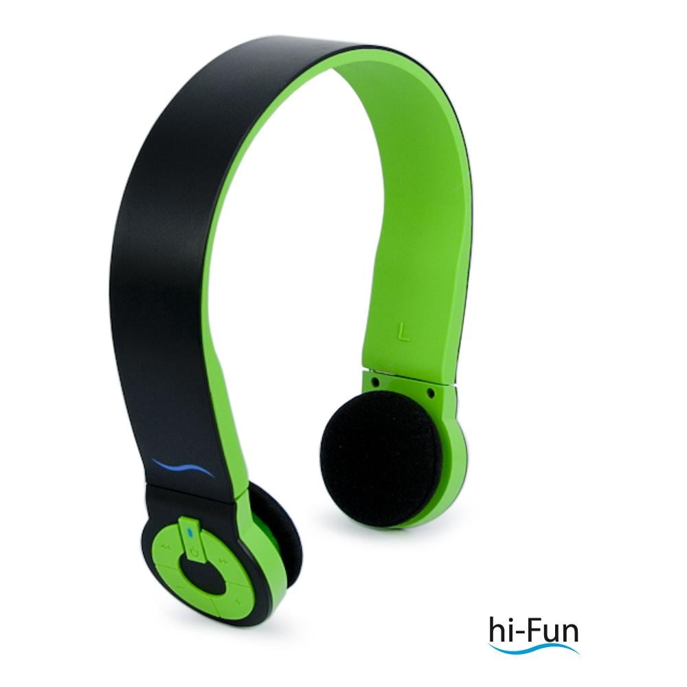 Hi-Fun - Cuffie ad Archetto Hi-Edo Bluetooth colore Nero / Verde - ePRICE