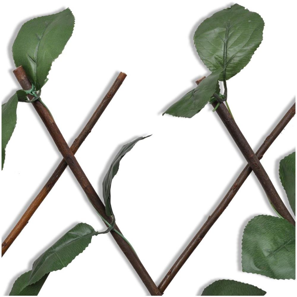 Recinto In Salice Espandibile 5 Pz Con Foglie Artificiali - Foto 15