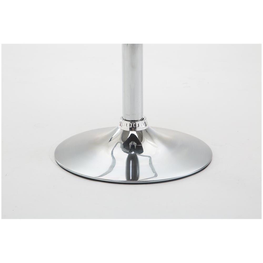 Sgabello Bar Shanghai in Tessuto - Sgabello Alto Cucina Girevole e Regolabile 60-80cm - Sgabello Design da Bancone Imbottito grigio chiaro - Foto 5