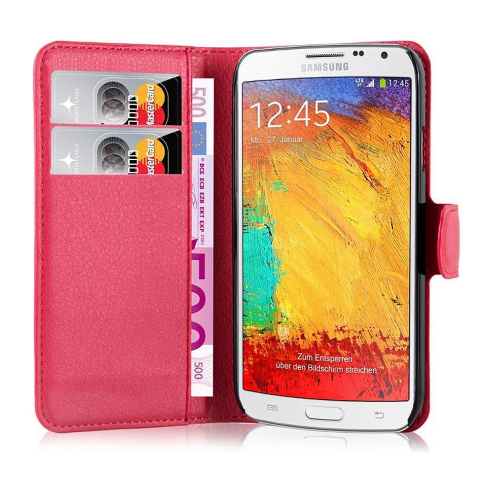 Cadorabo Custodia Compatibile Con Samsung Galaxy Note 3 Neo In Rosso Carminio - Coperchio Protettiva Con Chiusura Magnetica, Funzione Stand E Tasca Per Le Carte - Foto 1