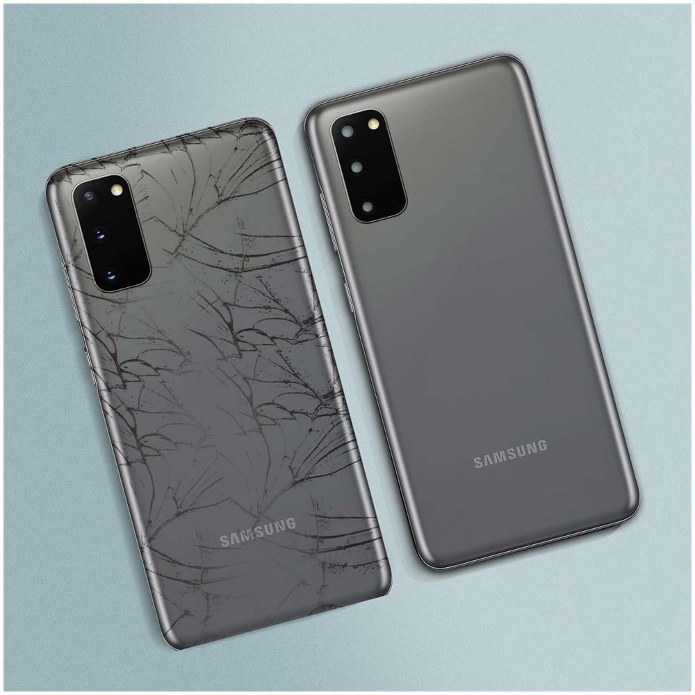 Copribatteria / Facciata Posteriore Grigio Samsung Galaxy S20 Compatibile - Foto 2