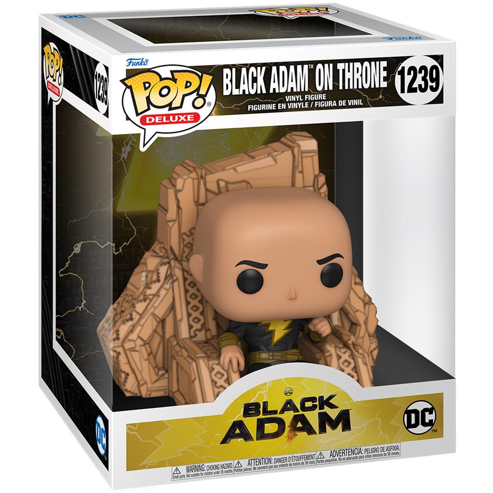 Black Adam Pop! Deluxe Vinyl Figure Black Adam On Throne 9 Cm - Foto 2