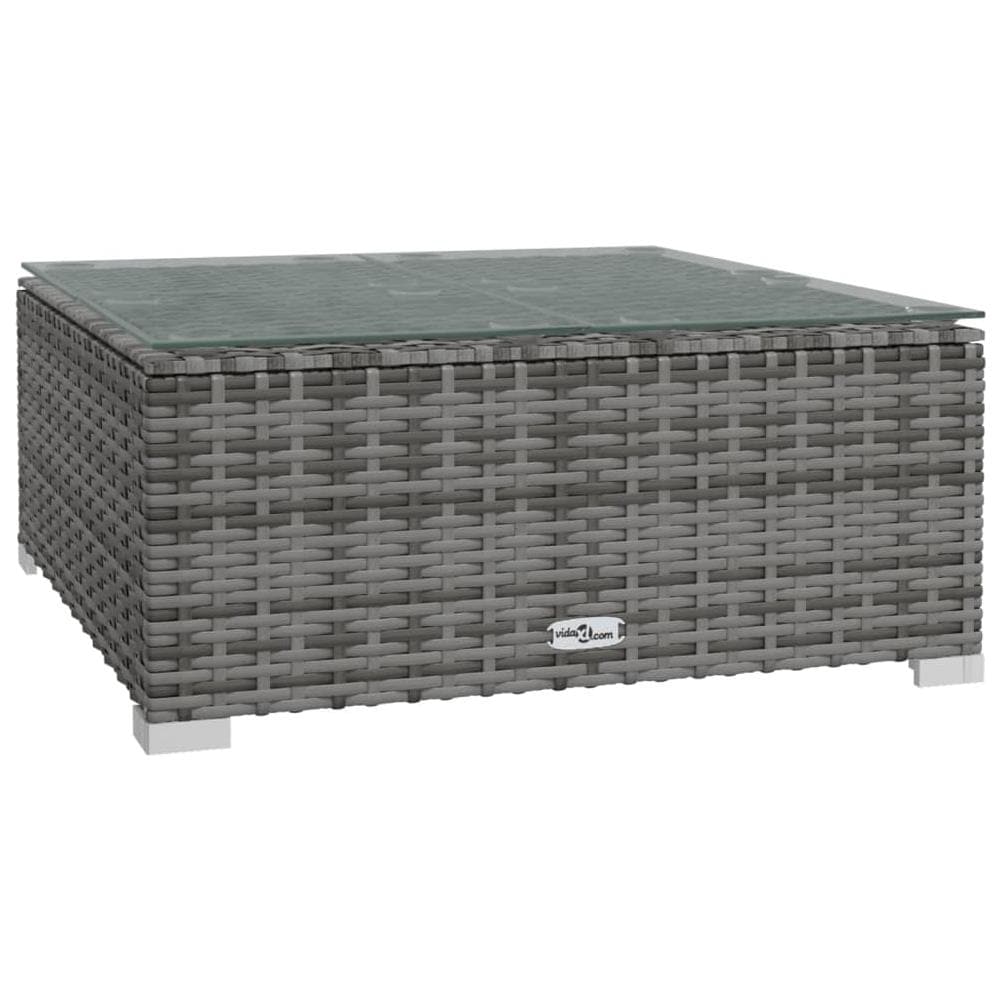 Set Divani Da Giardino 9 Pz Con Cuscini In Polyrattan Grigio - Foto 8