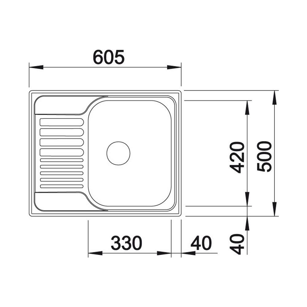 TIPO 45 S Mini Lavello Montato Su Piano Acciaio Inox - Foto 2