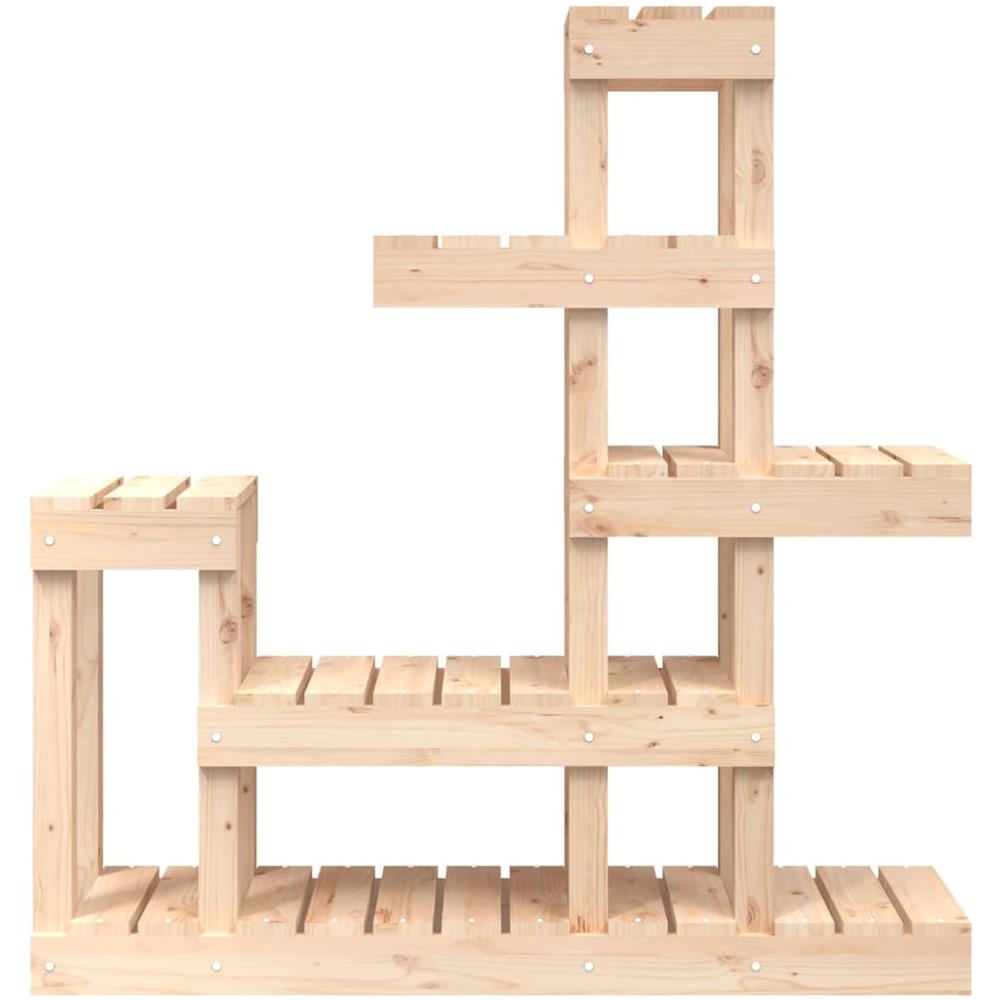 Supporto per Piante 92x25x97 cm in Legno Massello di Pino - Foto 2