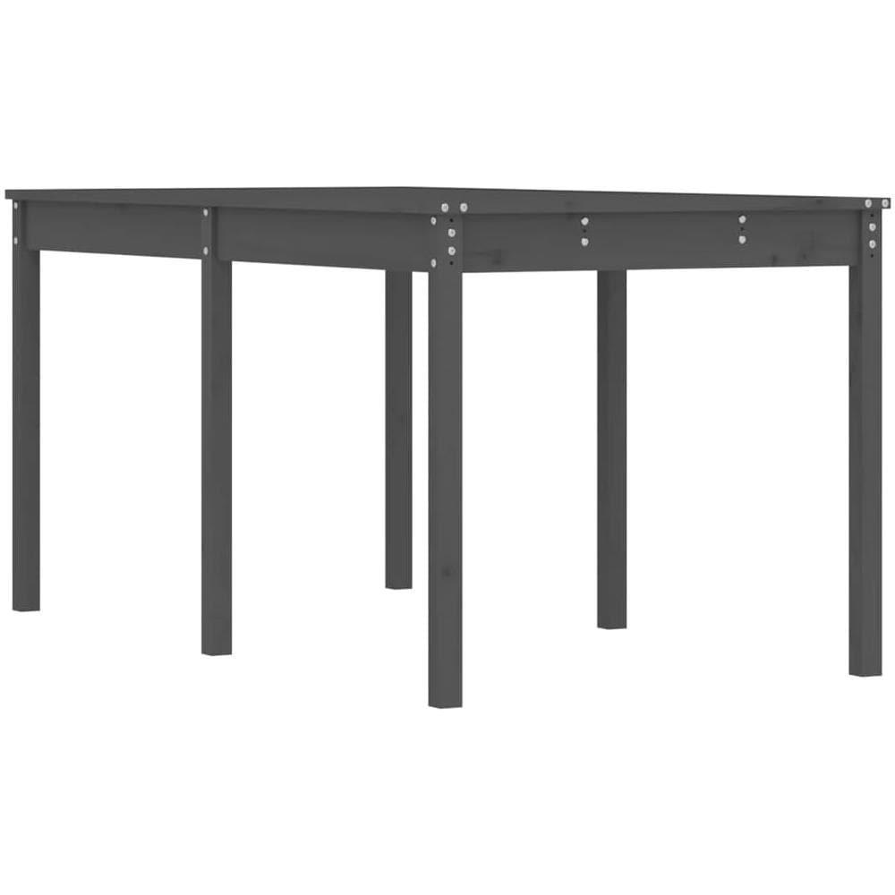 Tavolo Da Giardino Grigio 159,5x82,5x76 Cm Legno Massello Pino - Foto 1