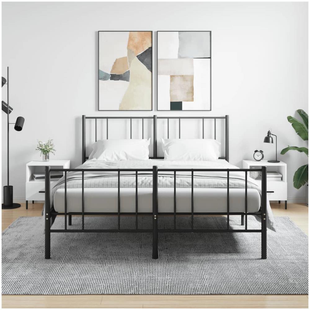 Comodini 2 Pz Bianchi 40x35x47,5 Cm In Legno Multistrato - Foto 1