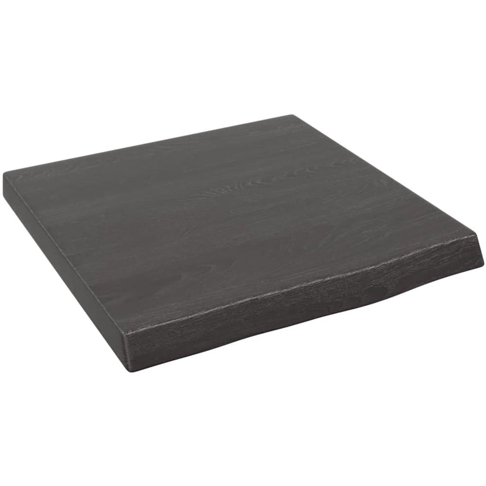Ripiano Marrone Scuro 40x40x (2-4) cm Massello Rovere Trattato - Foto 1