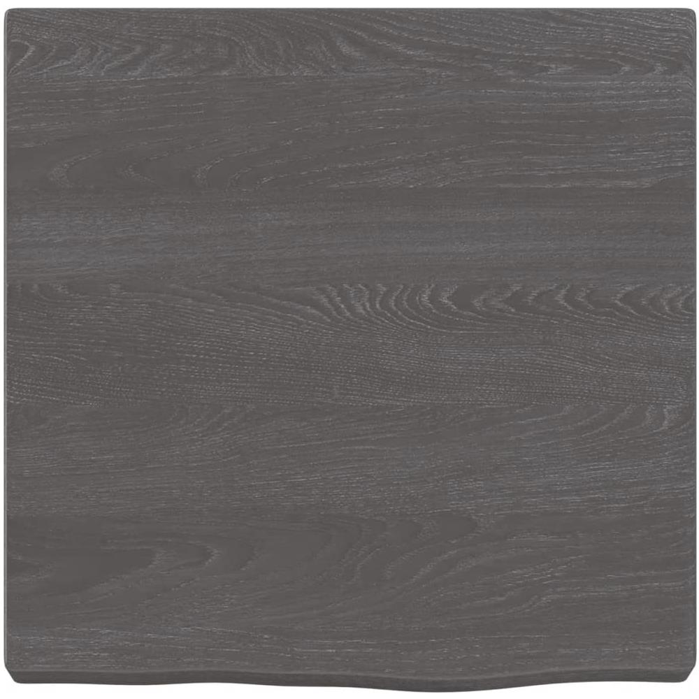 Ripiano Marrone Scuro 40x40x (2-4) cm Massello Rovere Trattato - Foto 2