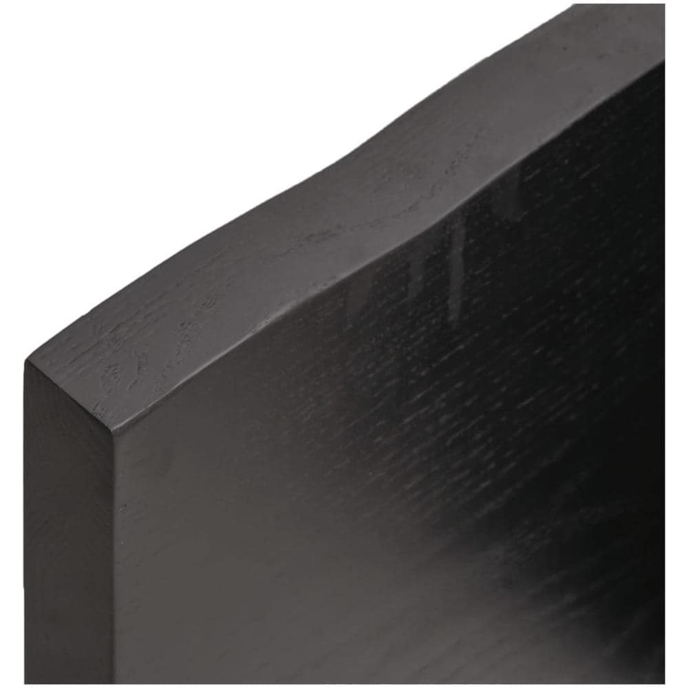 Ripiano Marrone Scuro 40x40x (2-4) cm Massello Rovere Trattato - Foto 3