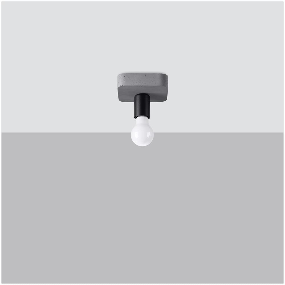 Lampada Da Soffitto Tavo 1 Sl. 1156 - Industriale Lampade Da Soffitto Grigio 10x13.5x13.5 Cm - Foto 2