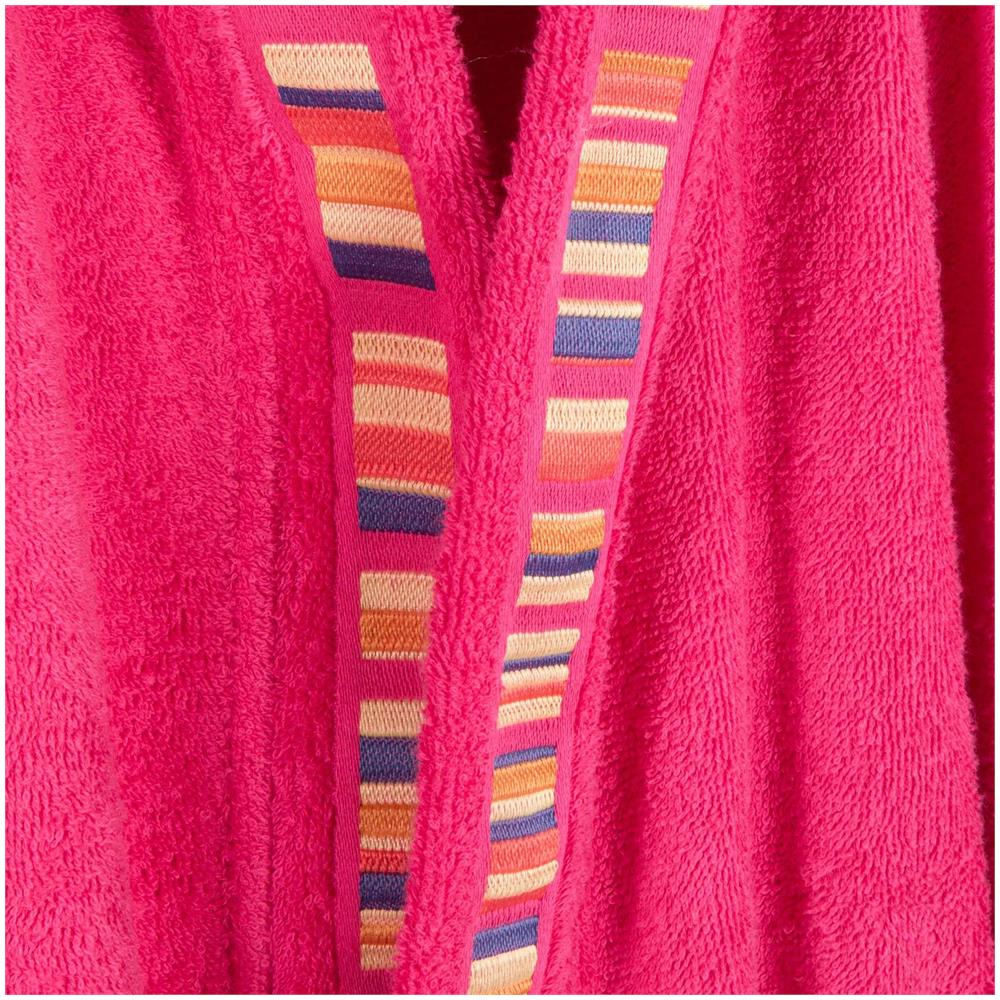 Accappatoio Con Cappuccio Spugnissima Yupi Junior In Cotone Colore Rosa Misura 8-10 Anni - Foto 3