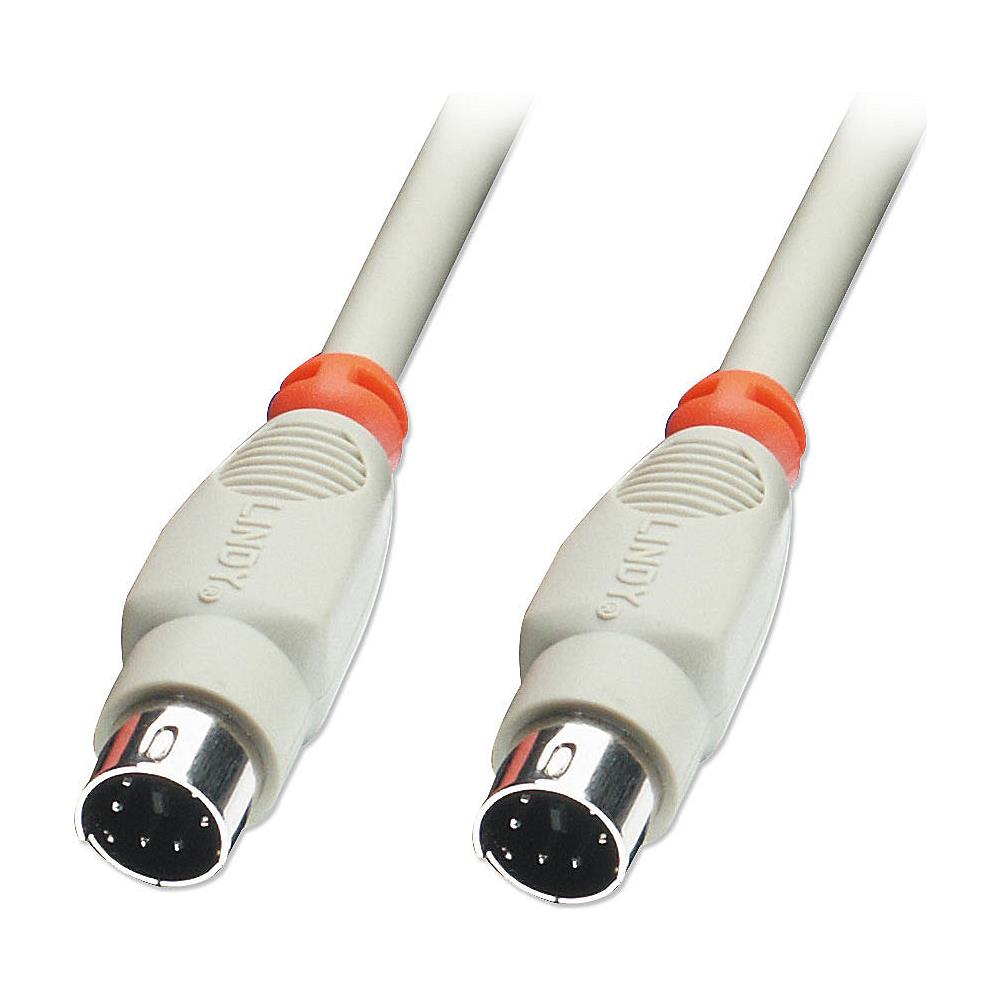 Cavo per trasferimento dati - PS / 2 - 3 m - 1 x Mini-DIN (PS / 2) Maschio - 1 x Mini-DIN (PS / 2) Maschio - Grigio - Foto 2
