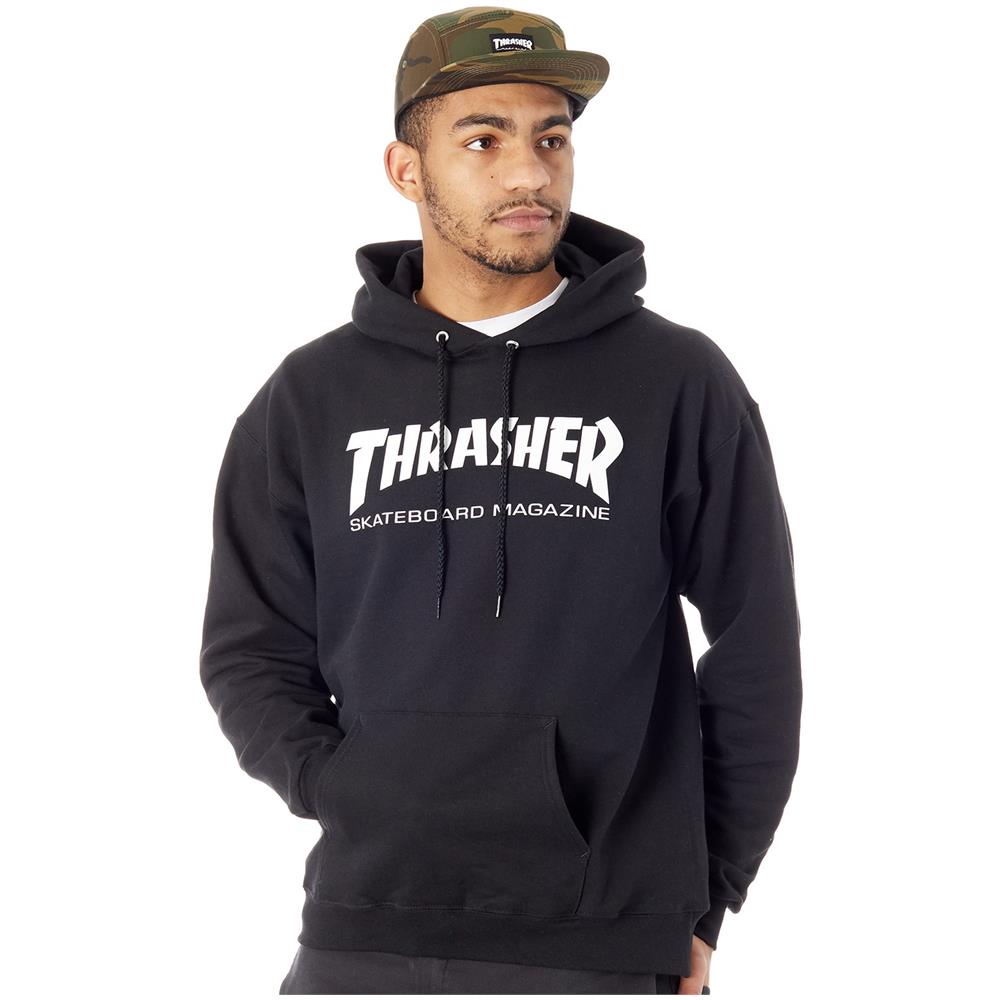 Felpa Con Cappuccio Skate Mag Nero (xl, Nero) - Foto 1